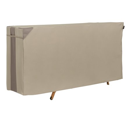 MODERN LEISURE Monterey Stacked Patio Chaise Lounge Cover, 75 in. L x 27 in. W x 4 in. H, Beige 3093